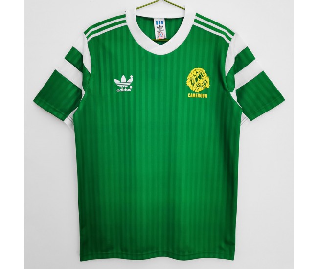 Cameroon Men Home Retro Soccer Jersey 1990