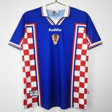 Croatia Men Away Retro Soccer Jersey 1998