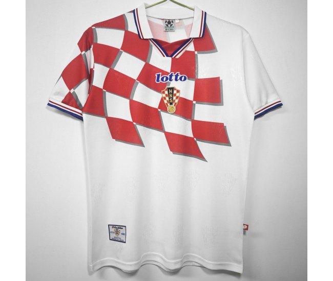 Croatia Men Home Retro Soccer Jersey 1998