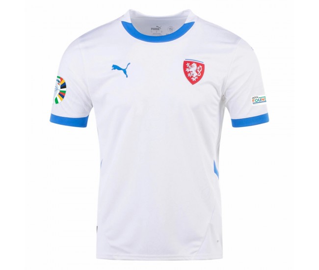 Czechia Mens Away Euro Soccer Jersey 2024