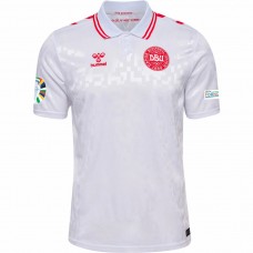 Denmark Mens Away Euro Soccer Jersey 2024