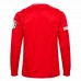 Denmark Mens Home Long Sleeve Euro Soccer Jersey 2024