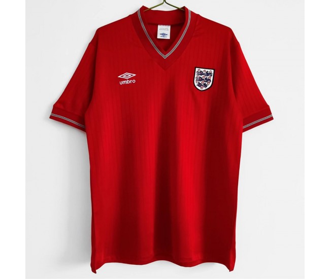 England Men Away Retro Soccer Jersey 1984