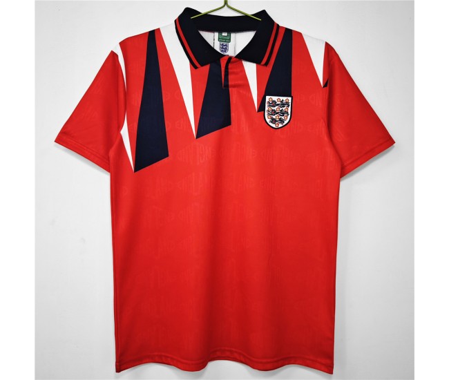 England Men Away Retro Soccer Jersey 1992 