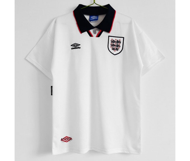 England Men Home Retro Soccer Jersey 1994