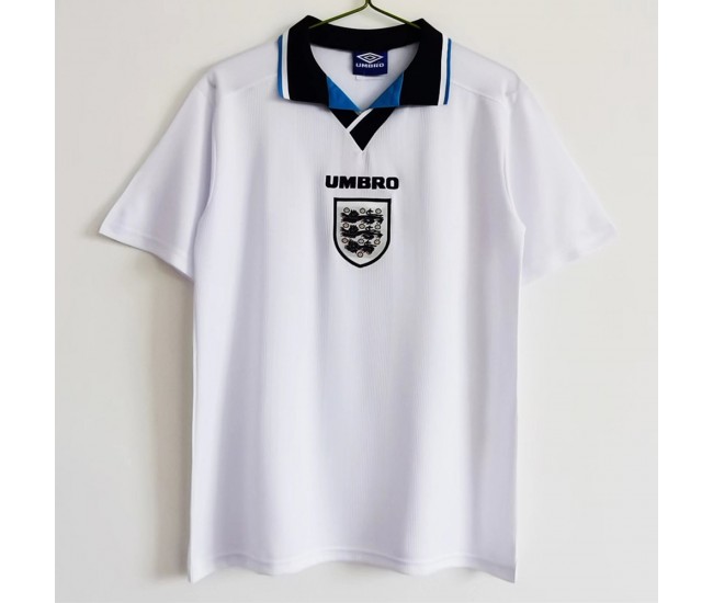 England Men Home Retro Soccer Jersey 1996 