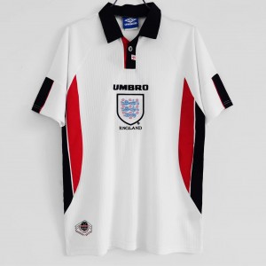 England Men Home Retro Soccer Jersey 1998 