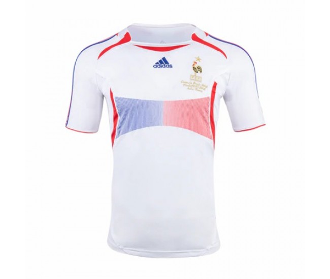 France Men Away Retro Soccer Jersey 2006