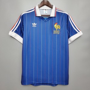 France Men Home Retro Soccer Jersey 1982