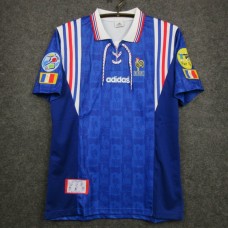 France Men Home Retro Soccer Jersey 1996