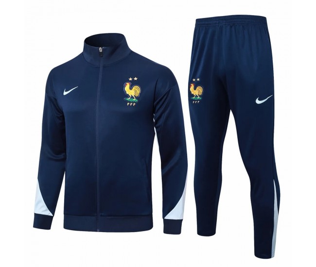 France National Team Navy Training Presentation Soccer Tracksuit 2024