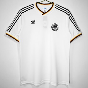 Germany Men Home Retro Soccer Jersey 1986