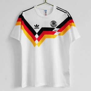 Germany Men Home Retro Soccer Jersey 1990 