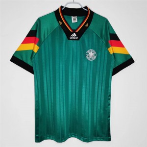 Germany Men Away Retro Soccer Jersey 1992 