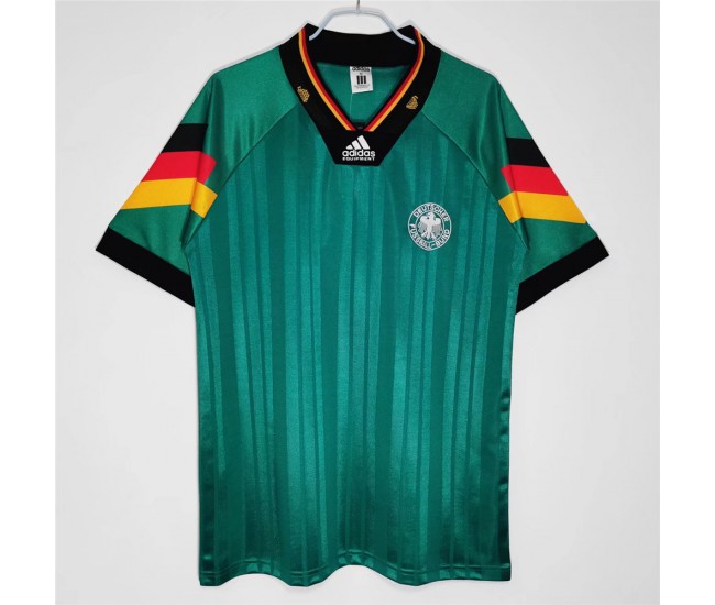 Germany Men Away Retro Soccer Jersey 1992 