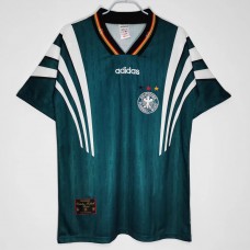 Germany UEFA EURO Men Away Retro Soccer Jersey 1996 