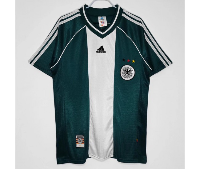 Germany Men Away Retro Soccer Jersey 1998 