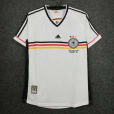 Germany Men Home Retro Soccer Jersey 1998 