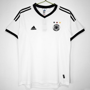 Germany Men Home Retro Soccer Jersey 2002