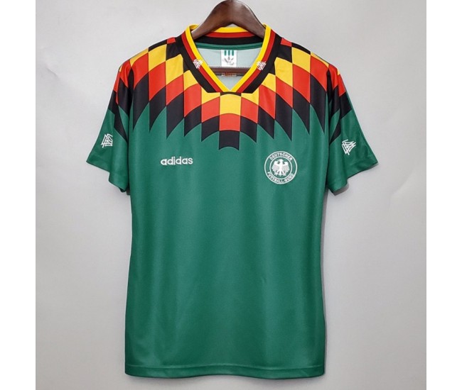 Germany Men Away Retro Soccer Jersey 1994 