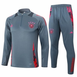 Germany Grey Training Technical Soccer Tracksuit 2024