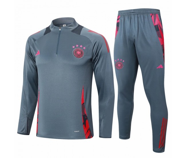 Germany Grey Training Technical Soccer Tracksuit 2024