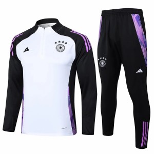 Germany White Training Technical Soccer Tracksuit 2024