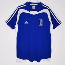 Greece Men Home Retro Soccer Jersey 2004