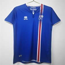 Iceland Men Home Retro Soccer Jersey 2016