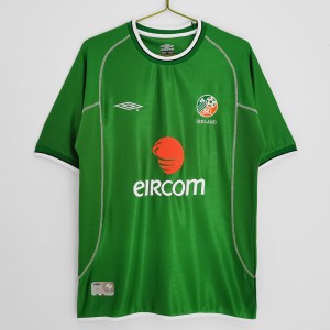 Ireland Men Home Retro Soccer Jersey 2002