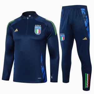 Italy Navy Training Technical Soccer Tracksuit 2024