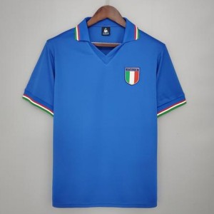 Italy Men Home Retro Soccer Jersey 1982