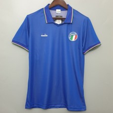 Italy Men Home Retro Soccer Jersey 1990