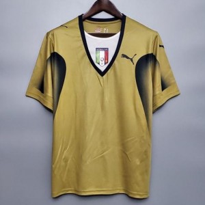 Italy Men Buffon Retro Soccer Jersey 2006