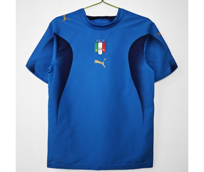 Italy Men Home Retro Soccer Jersey 2006