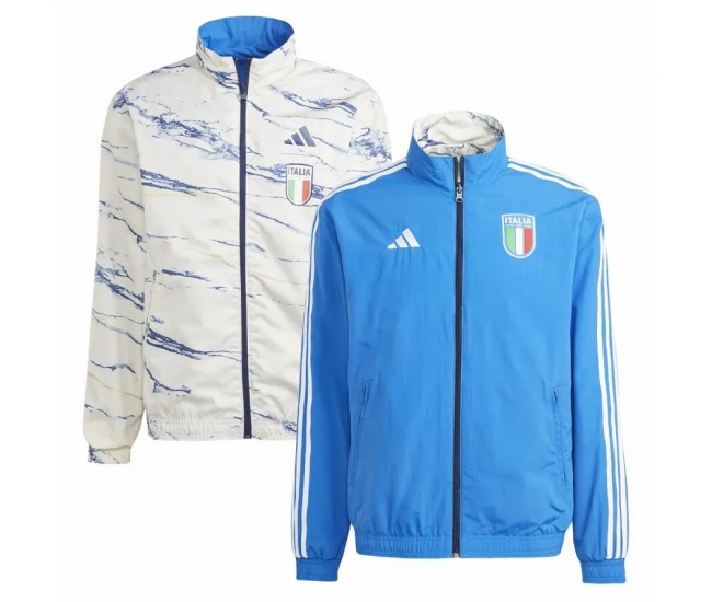 Italy Mens Reversible Anthem Soccer Jacket 2023