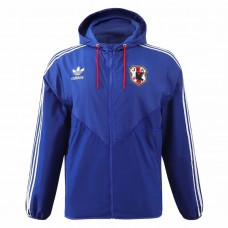 Adidas Japan Mens Hooded Windbreaker Soccer Jacket 2024