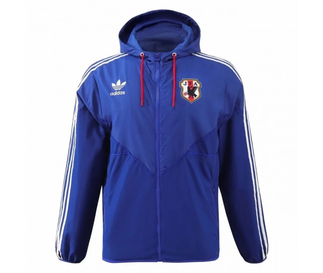 Adidas Japan Mens Hooded Windbreaker Soccer Jacket 2024