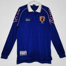 Japan Men Long Sleeve Home Retro Soccer Jersey 1998