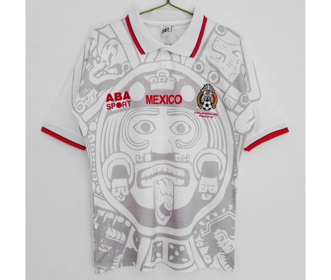 Mexico Men Away Retro Soccer Jersey 1998