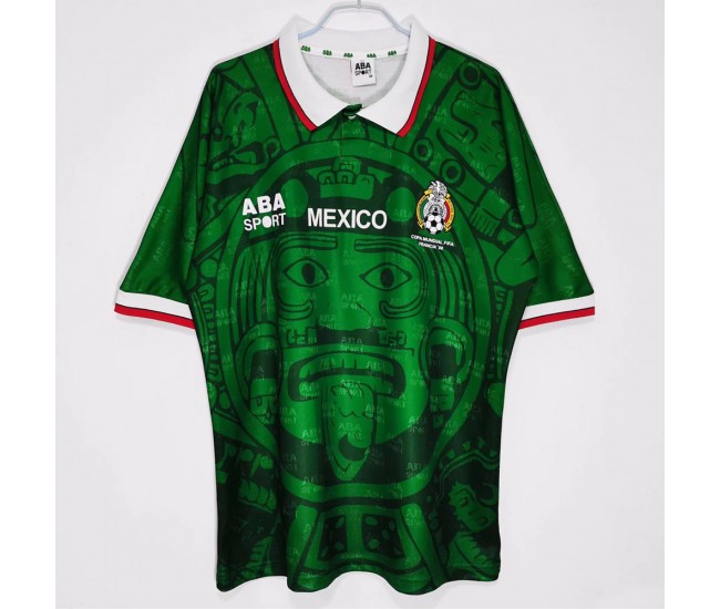 Mexico Men Home Retro Soccer Jersey 1998