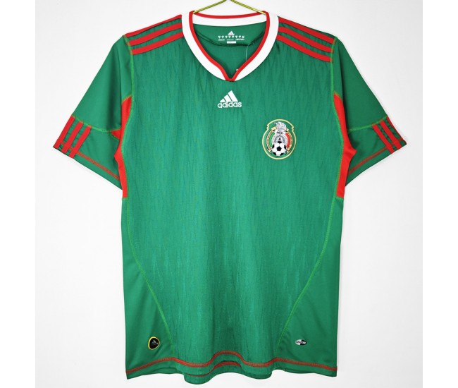 Mexico Men Home Retro Soccer Jersey 2010