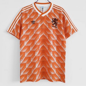 Netherlands National Team Men Home Retro Soccer Jersey 1988