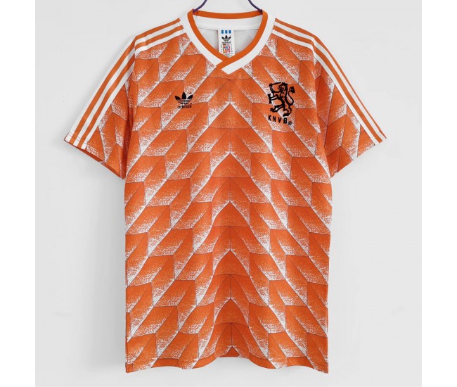 Netherlands National Team Men Home Retro Soccer Jersey 1988