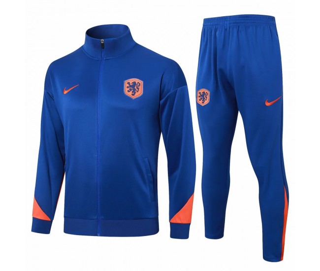 Holland Blue Training Presentation Soccer Tracksuit 2024