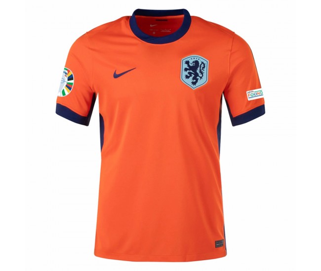 Netherlands Mens Home Euro Soccer Jersey 2024