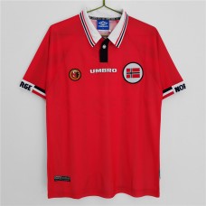 Norway Men Home Retro Soccer Jersey 1998