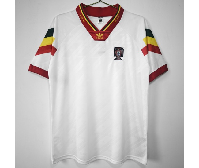 Portugal Men Away Retro Soccer Jersey 1992