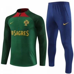 Portugal National Team Green Training Technical Soccer Tracksuit 2024