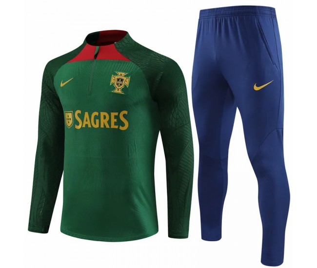 Portugal National Team Green Training Technical Soccer Tracksuit 2024